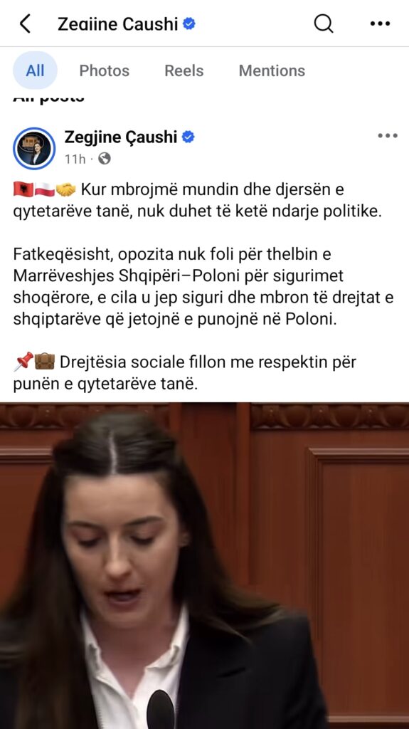 Deputete Zegjineja  Po mendojmë për shqiptarët në Poloni